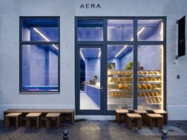 Development and production for Aera bakery in Berlin, Rosenthaler-Platz. Design by Gonzalez Haase AAS. Image by Thomas Meyer/Ostkreuz, 2021. ErtlundZull