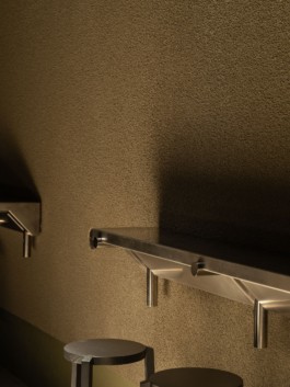 Furniture Design, Development, Production and Installation by ErtlundnZull for the hospitality Studio 1111 in Berlin, 2024. Spatial Concept and Architecture by Robertneun. Photos by Philipp Obkircher. ErtlundZull