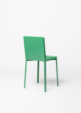 Green Chair designed by ErtlundZull and Sam Chermayeff Office, Upholstery by Ayscha Omar, Development and production by ErtlundZull. ErtlundZull