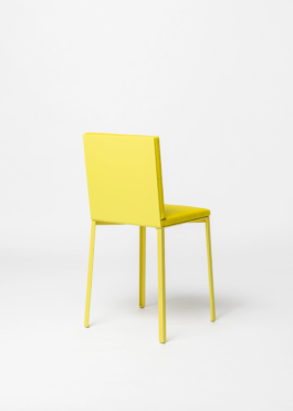 Yellow Chair designed by ErtlundZull and Sam Chermayeff Office, Upholstery by Ayscha Omar, Development and production by ErtlundZull. ErtlundZull